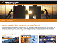 Tablet Screenshot of mansergroup.com